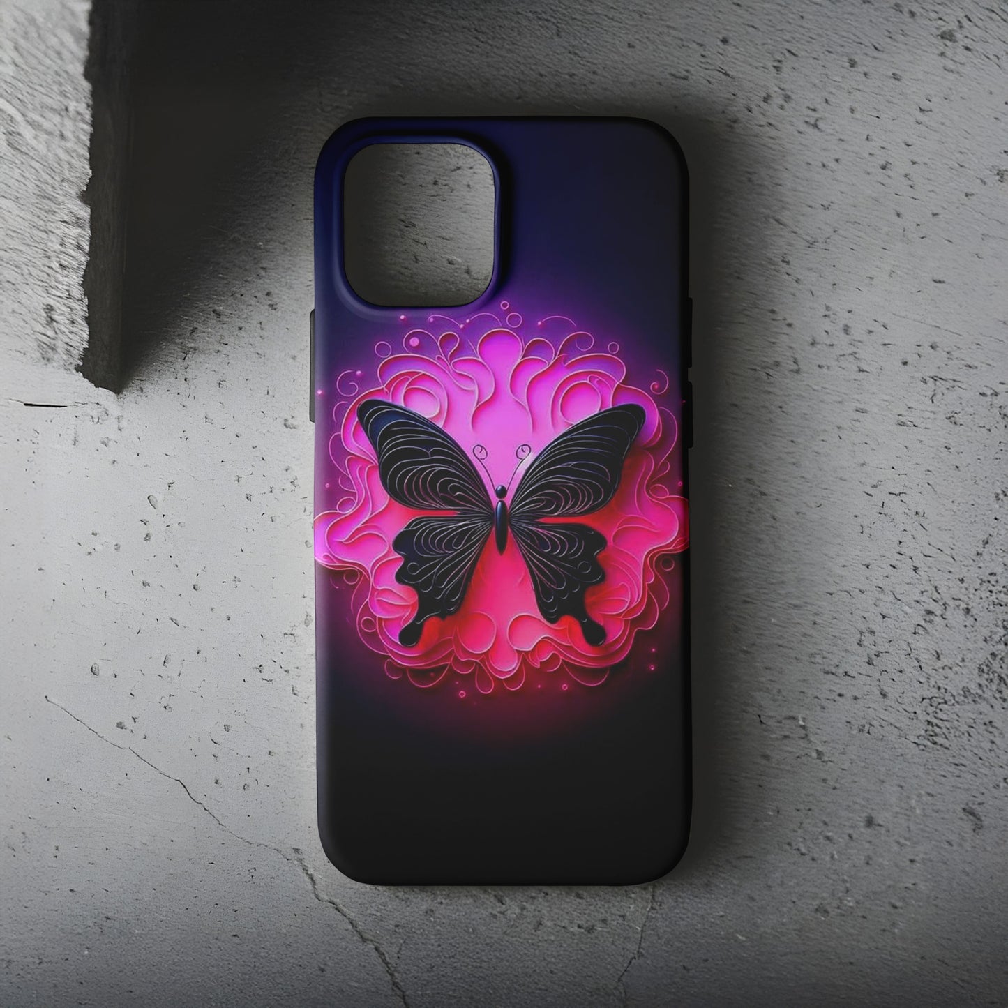 Neon Kelebek Telefon Kılıfı B1014