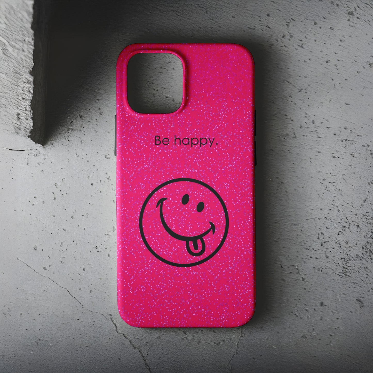 Pembe Emoji Telefon Kılıfı B1096