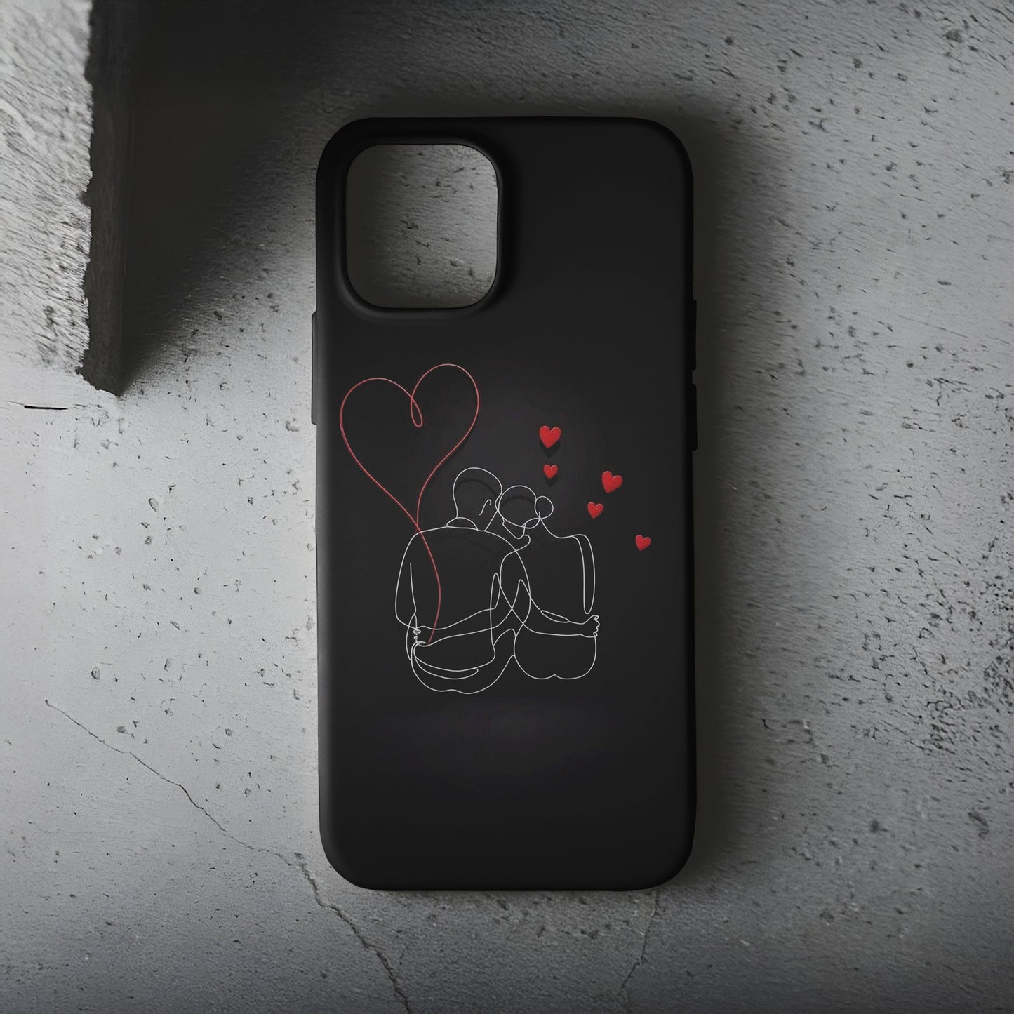 Çift Kılıfı Love Telefon Kılıfı B1110