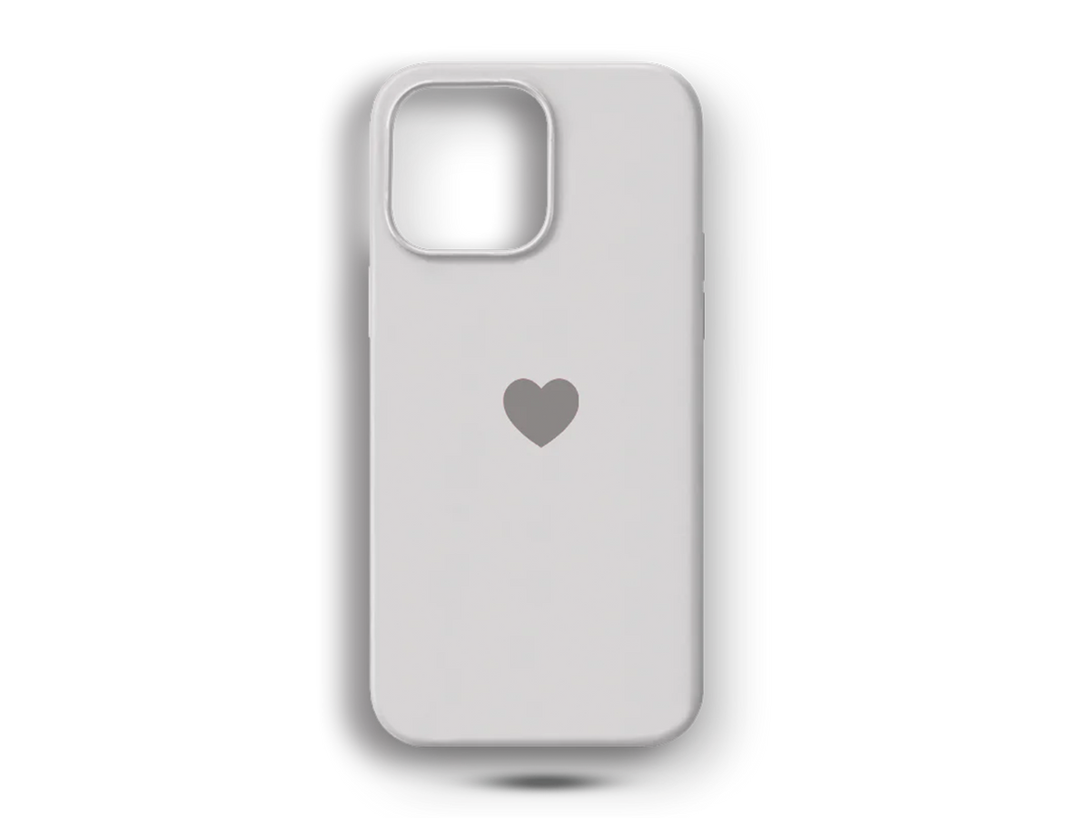 Beyaz Kalp Telefon Kılıfı