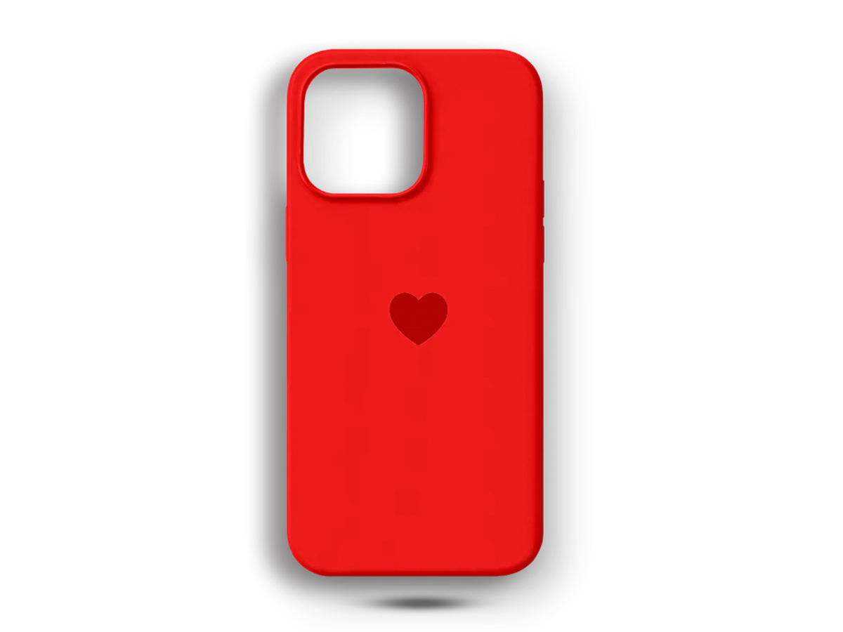 Kırmızı Kalp Telefon Kılıfı