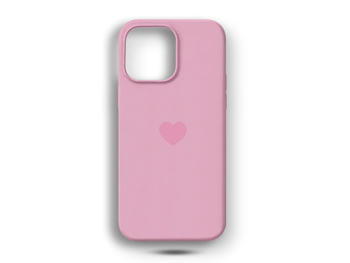 Pembe Kalp Telefon Kılıfı