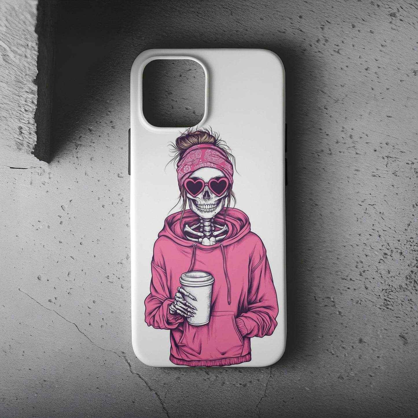 Pink Skeleton Telefon Kılıfı B796