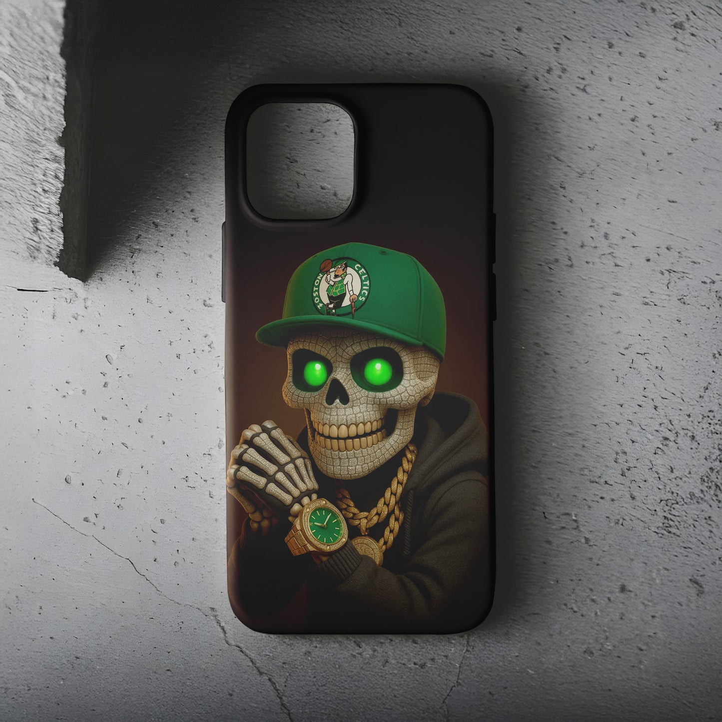 Gold Skeleton Tablo Telefon Kılıfı B798