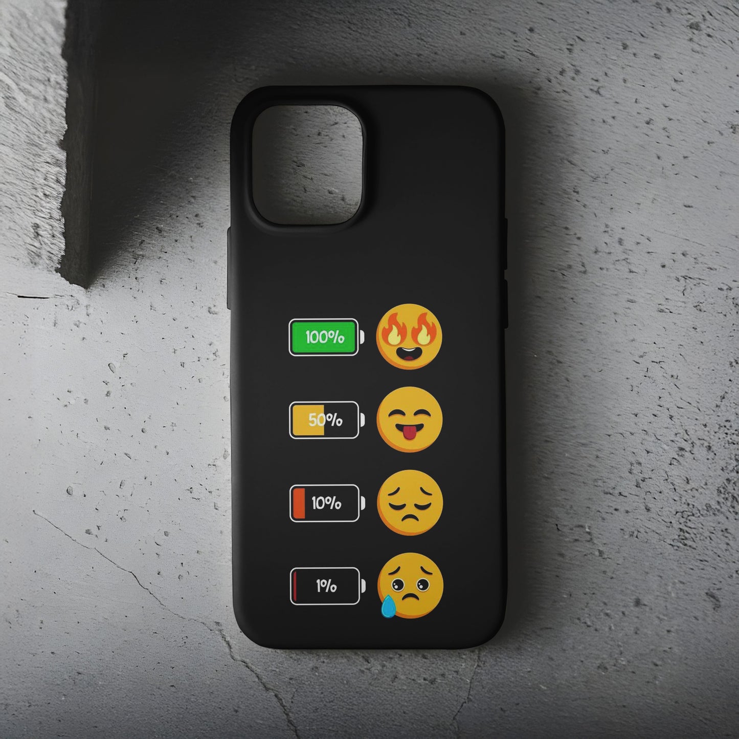 Battery / Emoji Telefon Kılıfı B1146