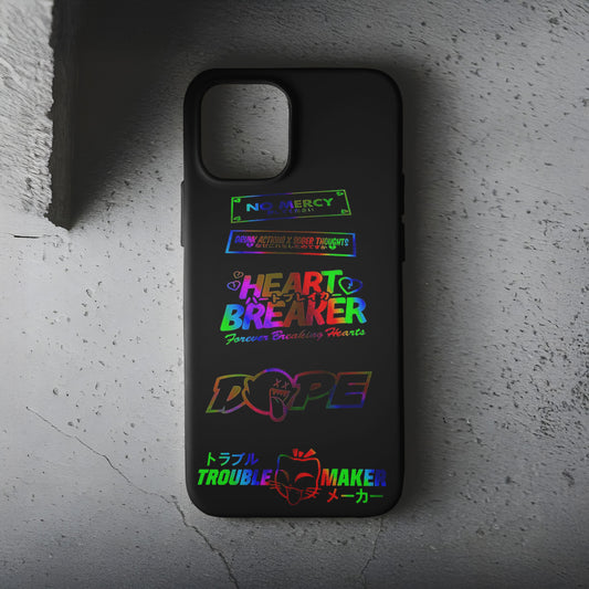 Neon Stickerr Telefon Kılıfı B1011