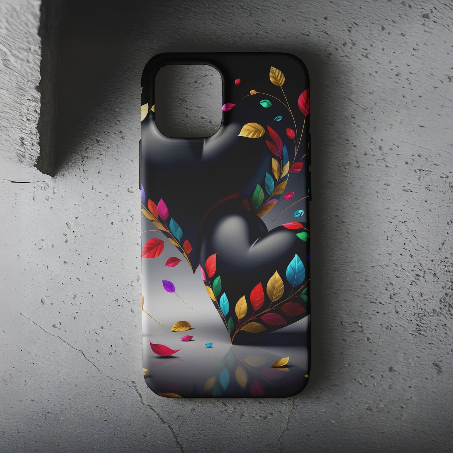 Renkli Kalpler Telefon Kılıfı B1171