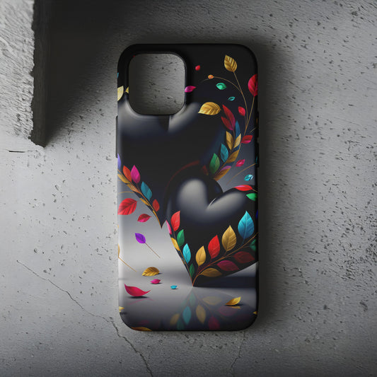 Renkli Kalpler Telefon Kılıfı B1171