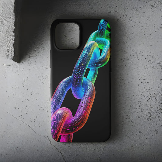 Neon Bağlılık Zinciri Telefon Kılıfı B848