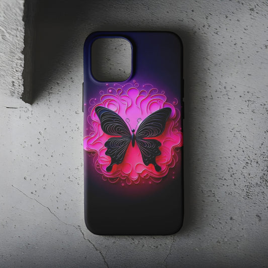 Neon Kelebek Telefon Kılıfı B1014