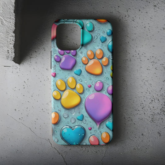 Renkli Patiler Telefon Kılıfı B1163