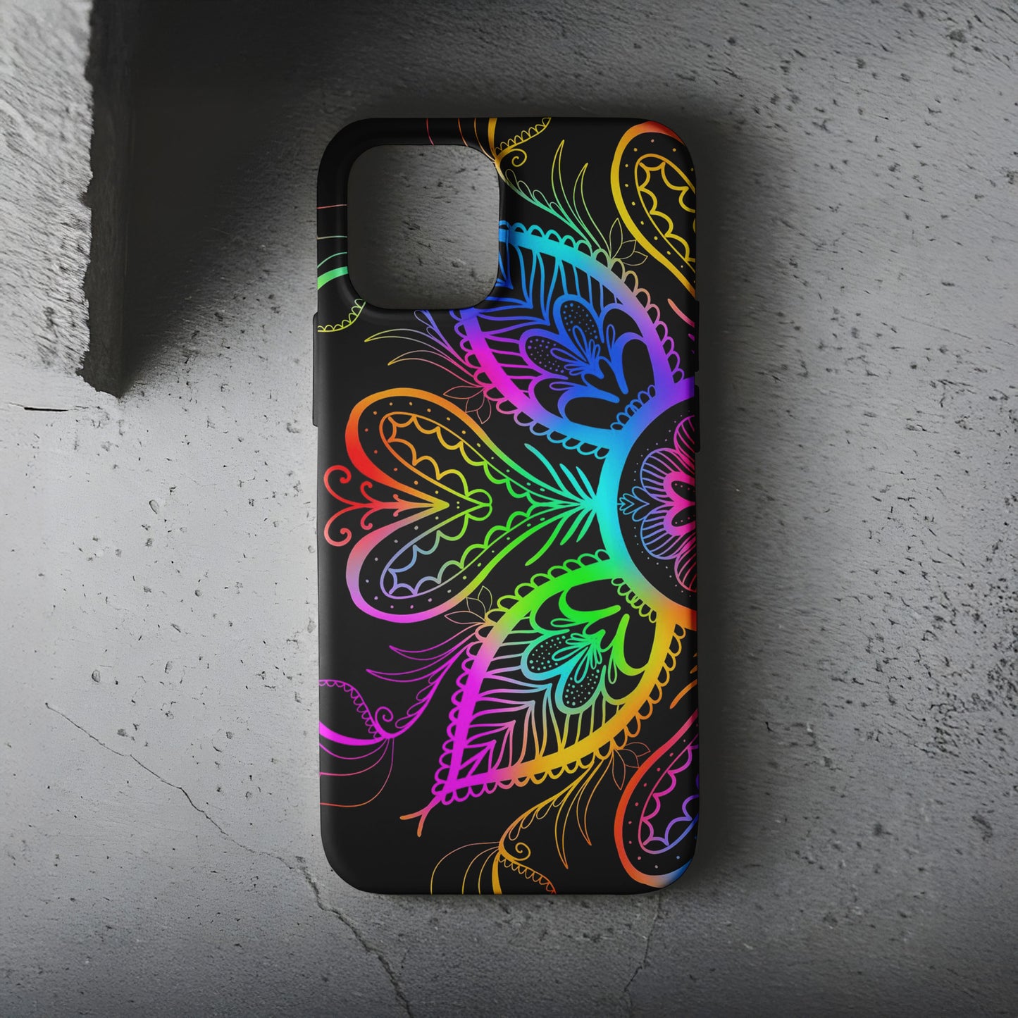 Neon Çizim Telefon Kılıfı B925