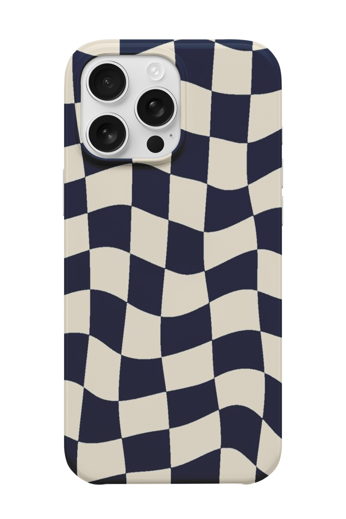 Retro Wavy Checker Telefon Kılıfı U147
