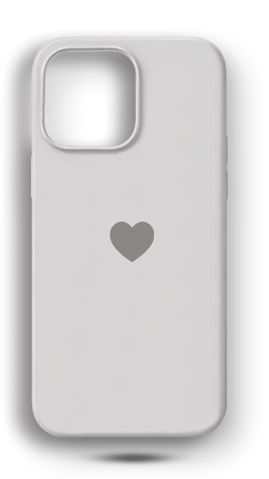 Beyaz Kalp Telefon Kılıfı