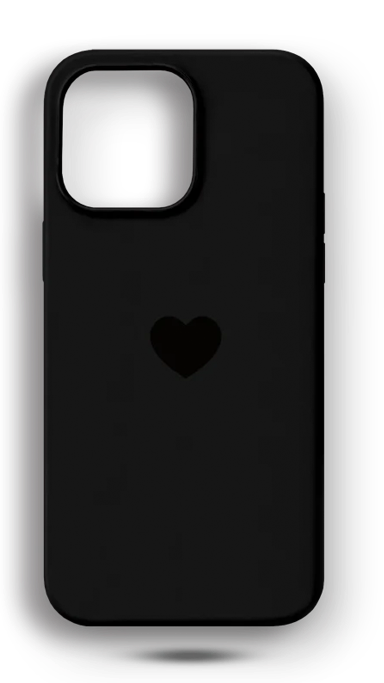 Siyah Kalp Telefon Kılıfı